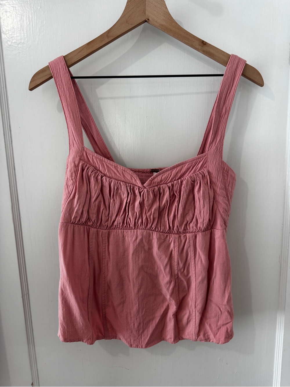 Free People Dusty Rose Ruched Bust Camisole